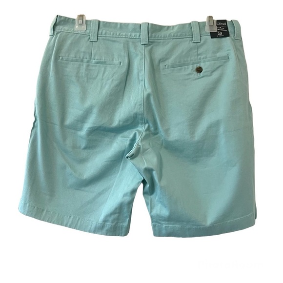 J. Crew Mercantile Light Blue Green Flat Front Flex Shorts - Picture 3 of 7